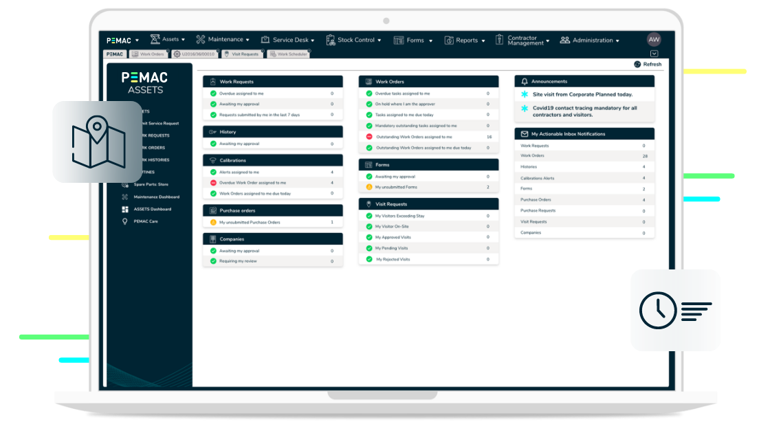 screenshot of PEMAC ASSETS